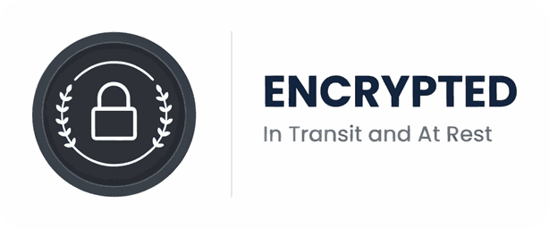 Encrypted in transit and at rest